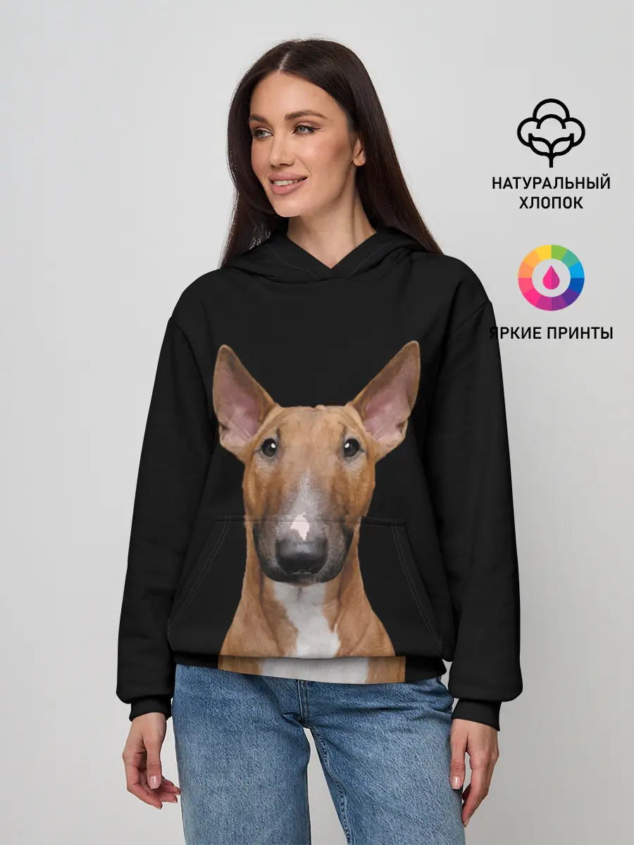 Женское худи / Строгий смелый взгляд