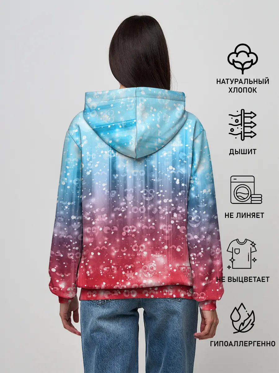 Женское худи / Новогодний Спанч Боб