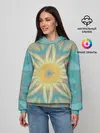 Женское худи / Летнее солнце. Абстракция.