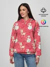 Женское худи / Снеговики и олени