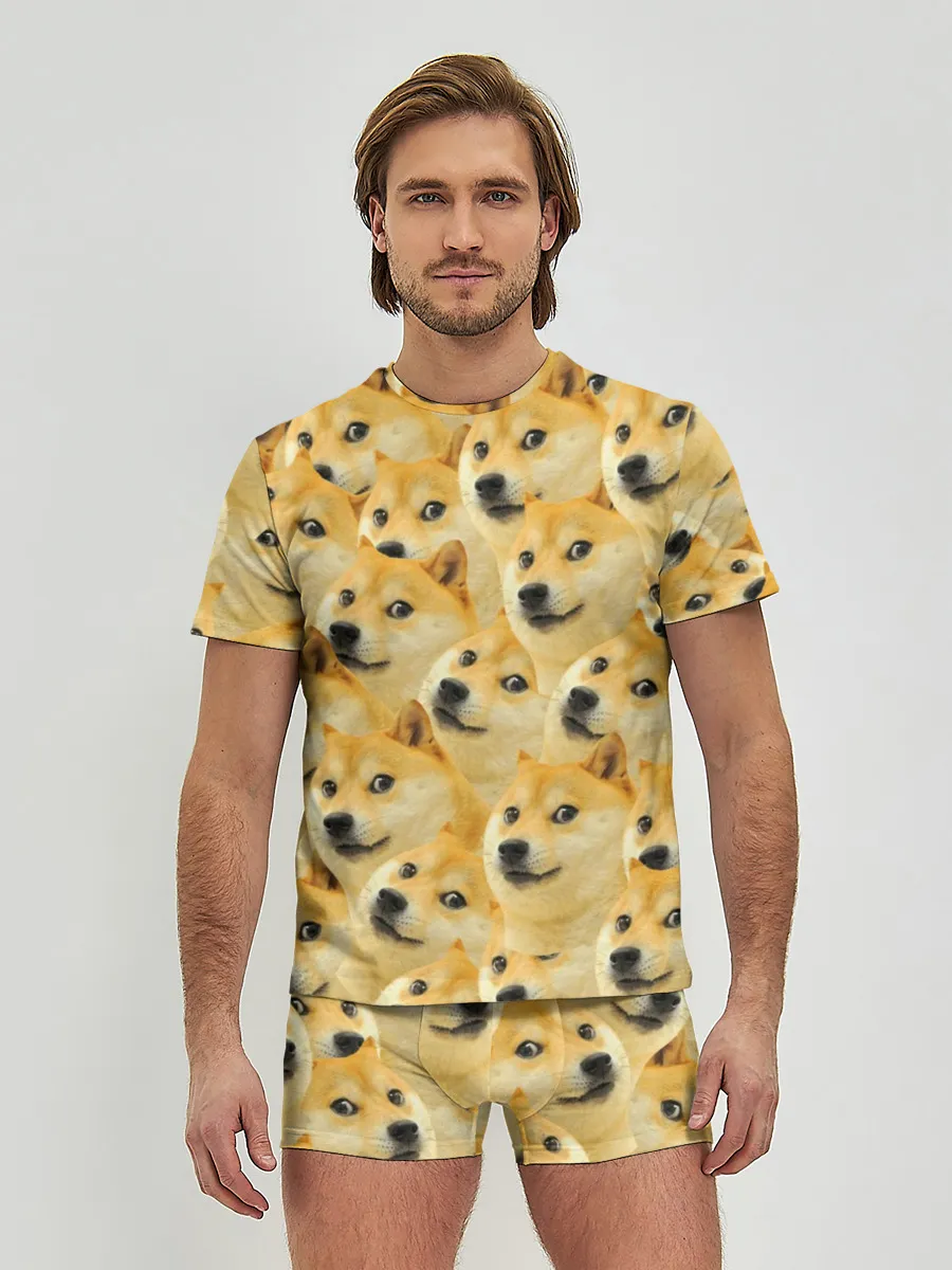 Мужские трусы с футболкой / Doge