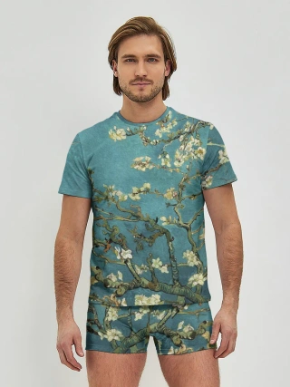 Мужские трусы с футболкой / Миндаль