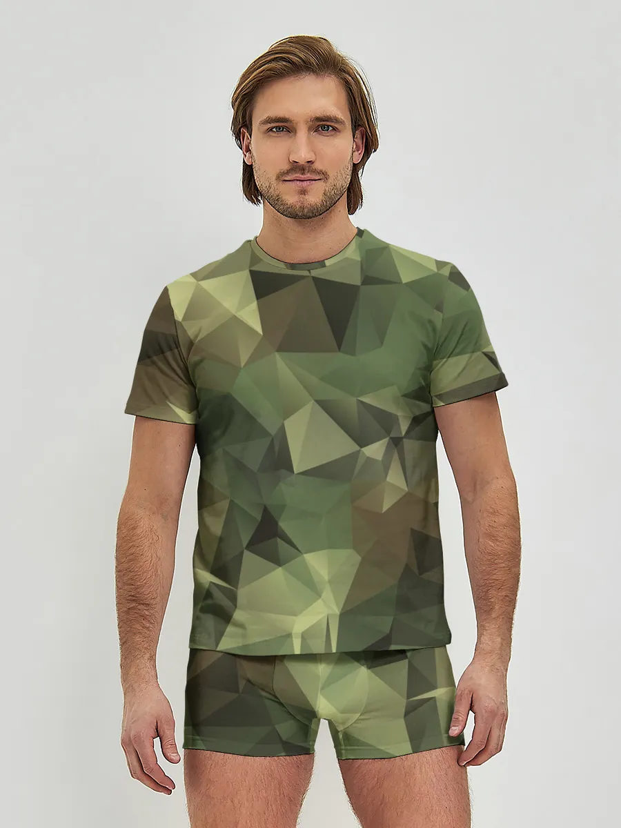 Мужские трусы с футболкой / Камуфляж