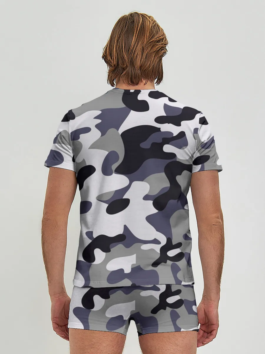 Мужские трусы с футболкой / Городской камуфляж