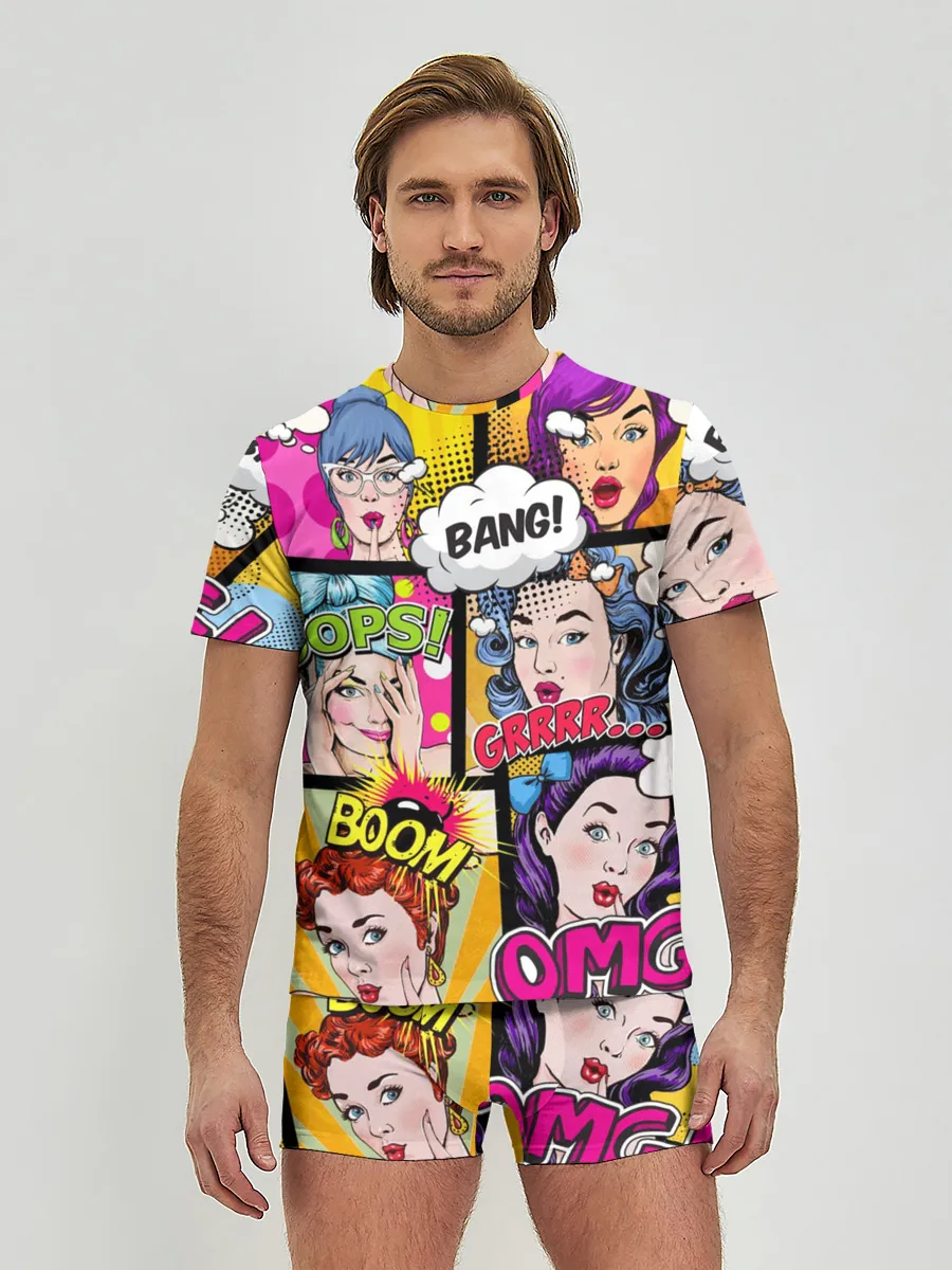 Мужские трусы с футболкой / POP ART