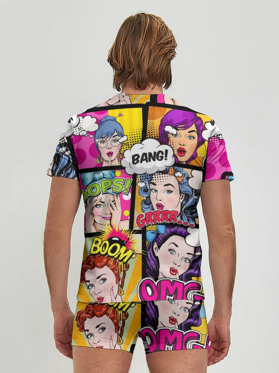 Мужские трусы с футболкой / POP ART