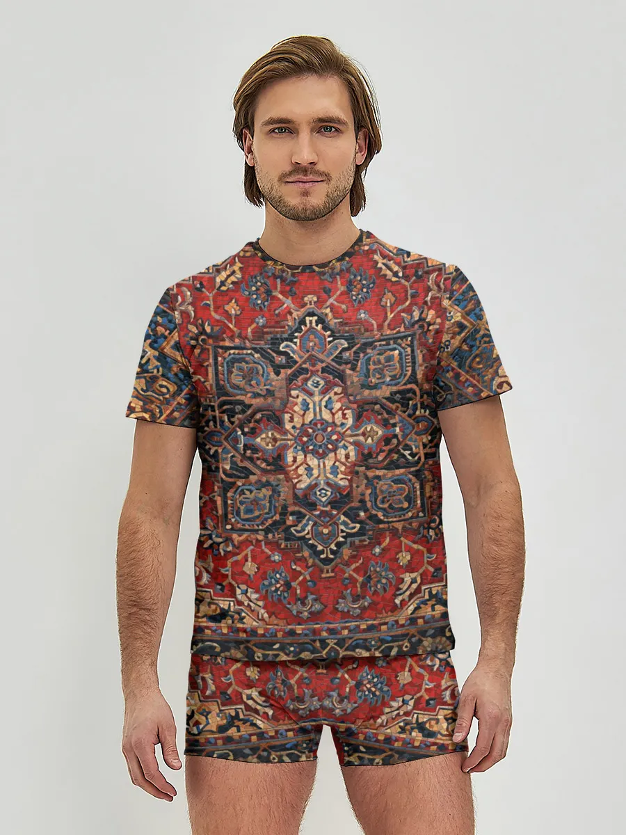 Мужские трусы с футболкой / Красивый ковер