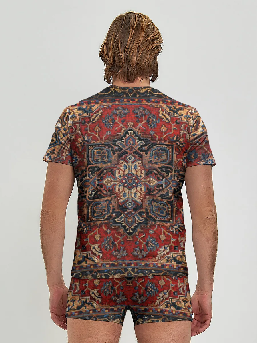 Мужские трусы с футболкой / Красивый ковер