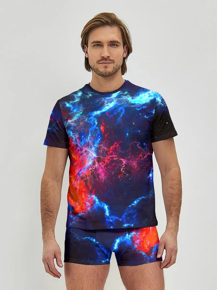 Мужские трусы с футболкой / Космос