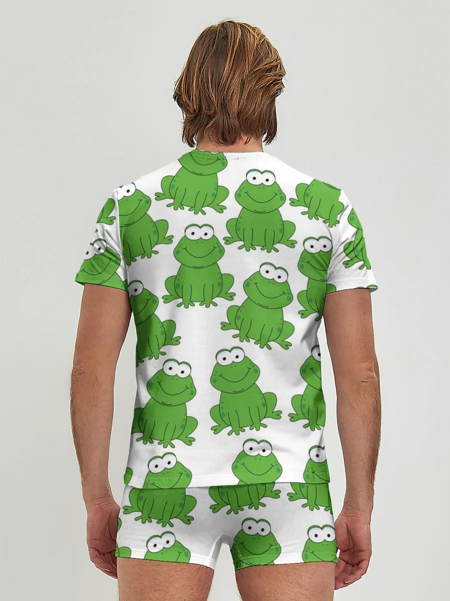 Мужские трусы с футболкой / Лягушки