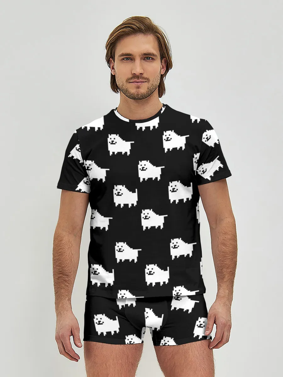 Мужские трусы с футболкой / Undertale Annoying dog