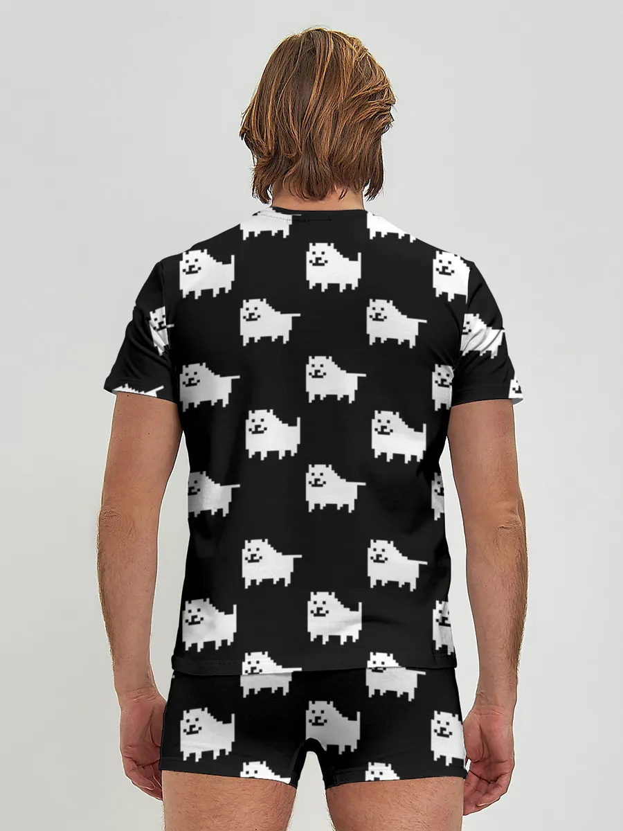 Мужские трусы с футболкой / Undertale Annoying dog