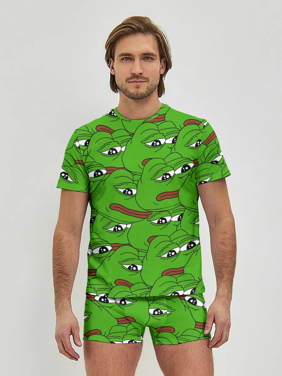 Мужские трусы с футболкой / Sad frogs