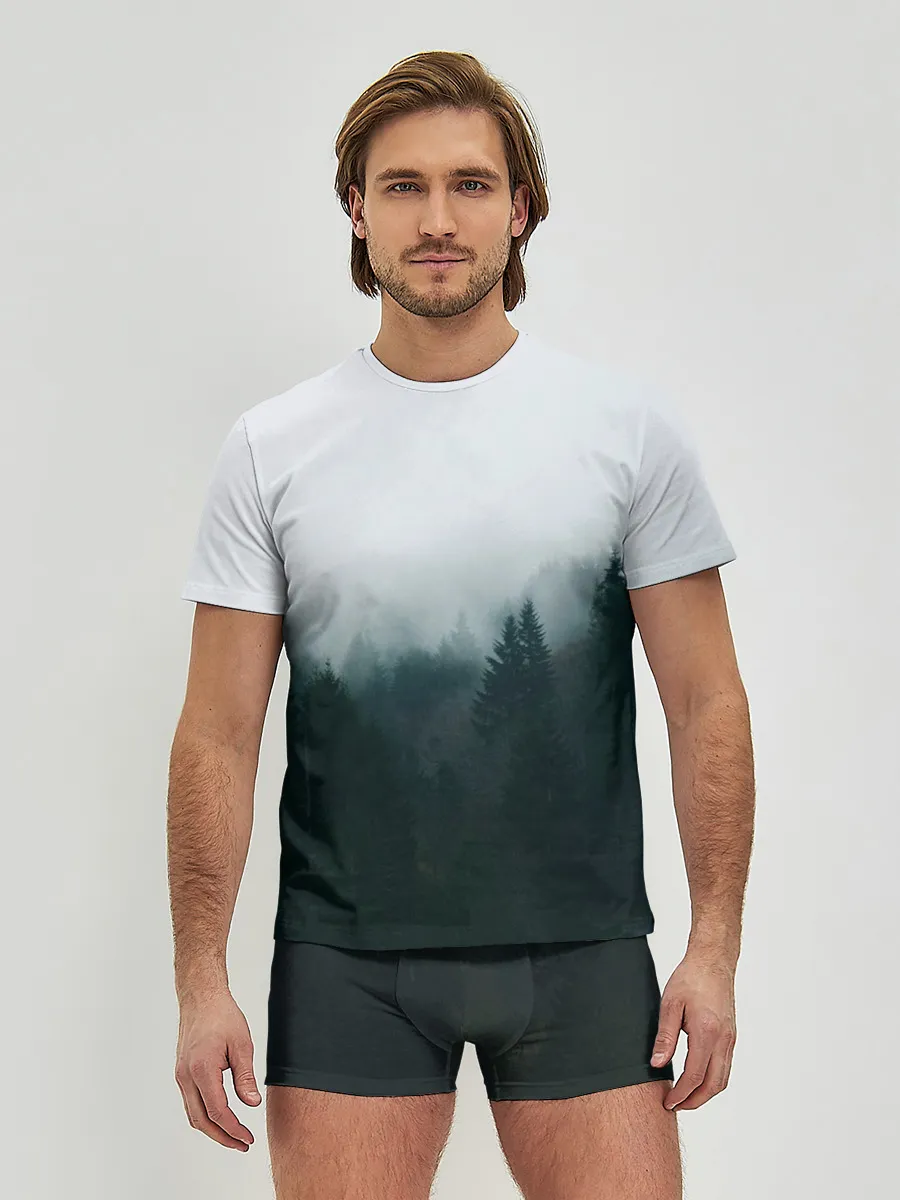 Мужские трусы с футболкой / Лес