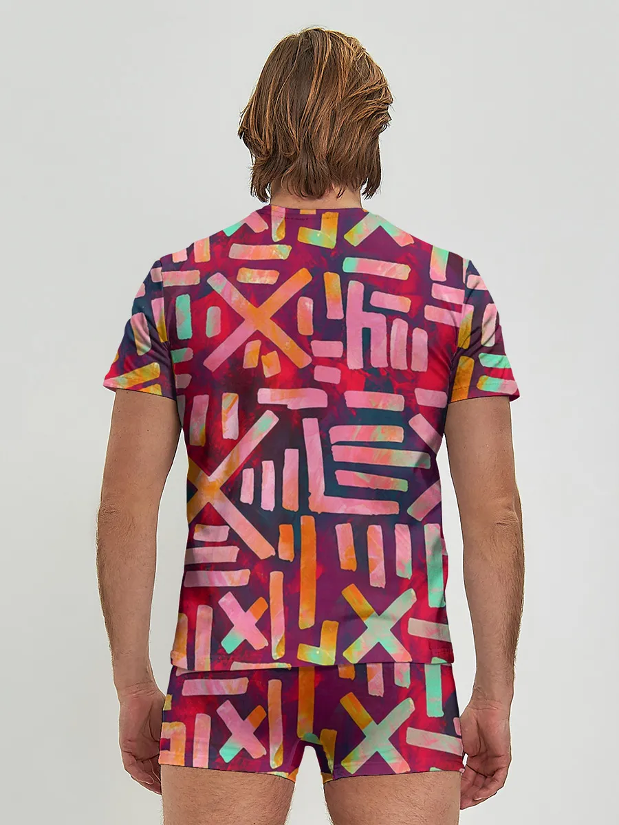 Мужские трусы с футболкой / Geometry