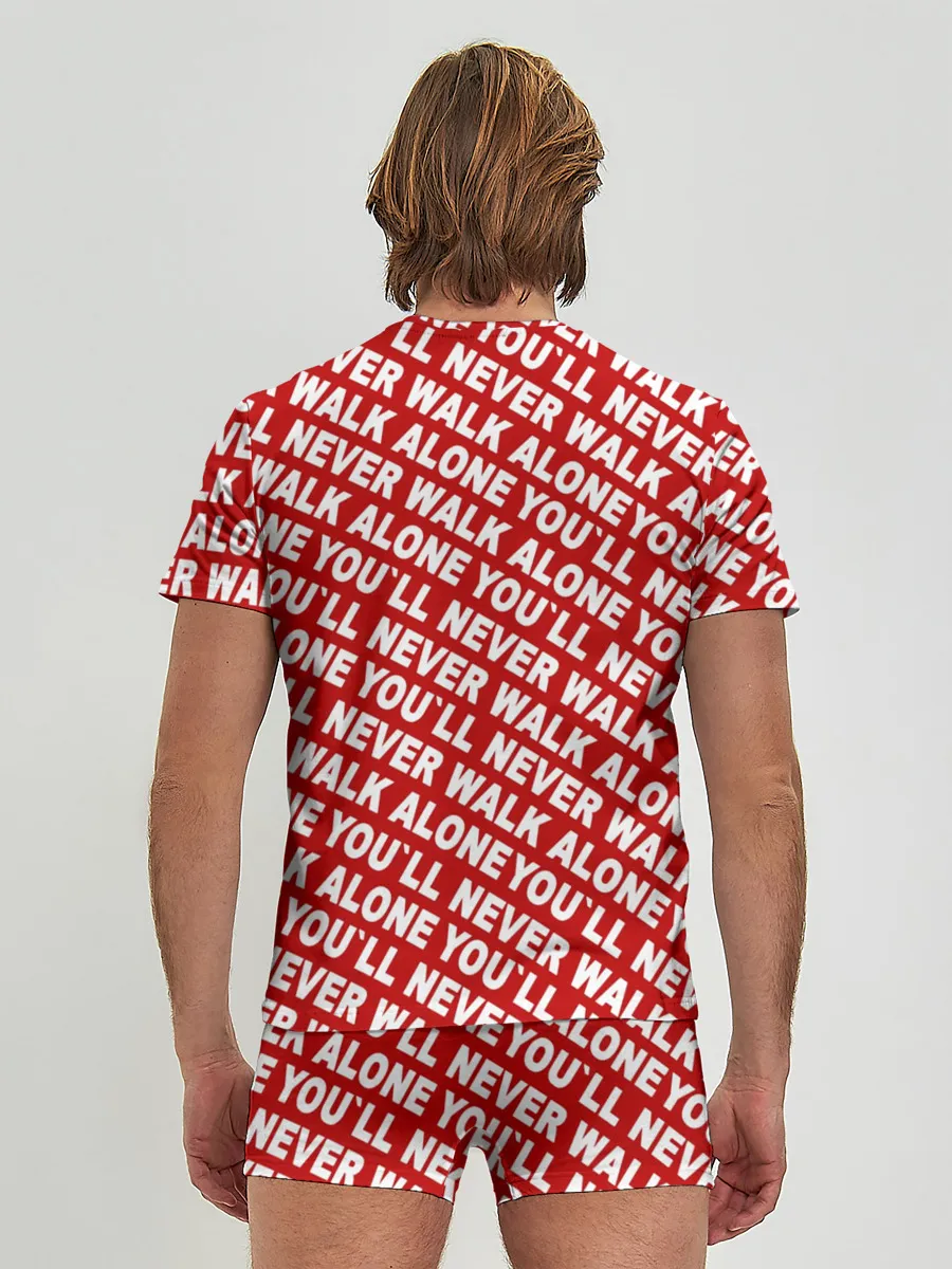 Мужские трусы с футболкой / YNWA красный