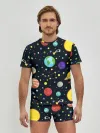Мужские трусы с футболкой / Солнечная система