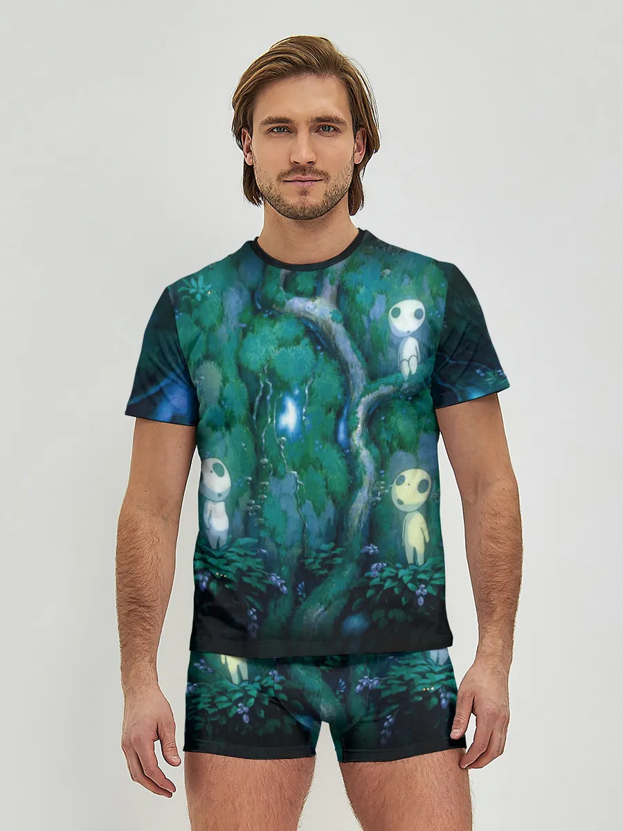 Мужские трусы с футболкой / принцесса Мононоке_5