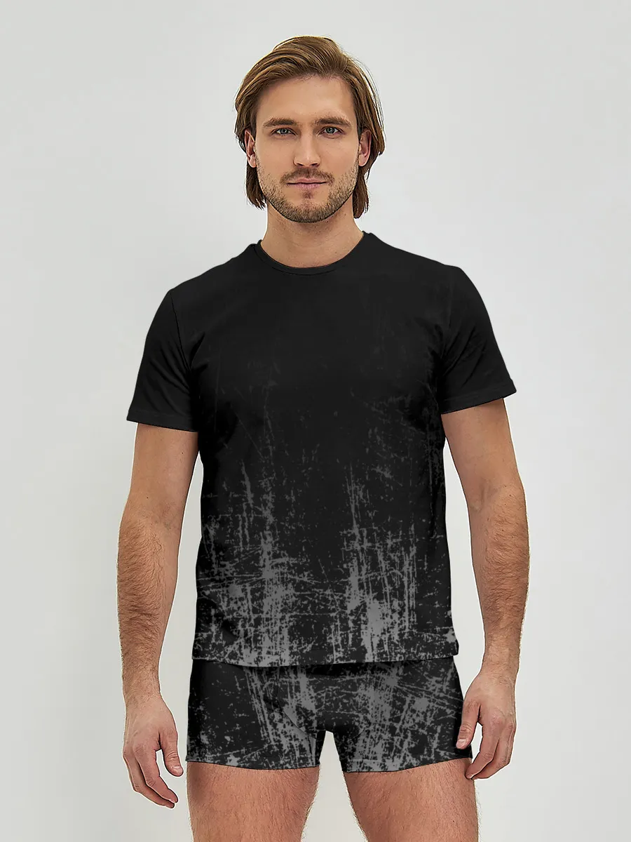 Мужские трусы с футболкой / Black Grunge