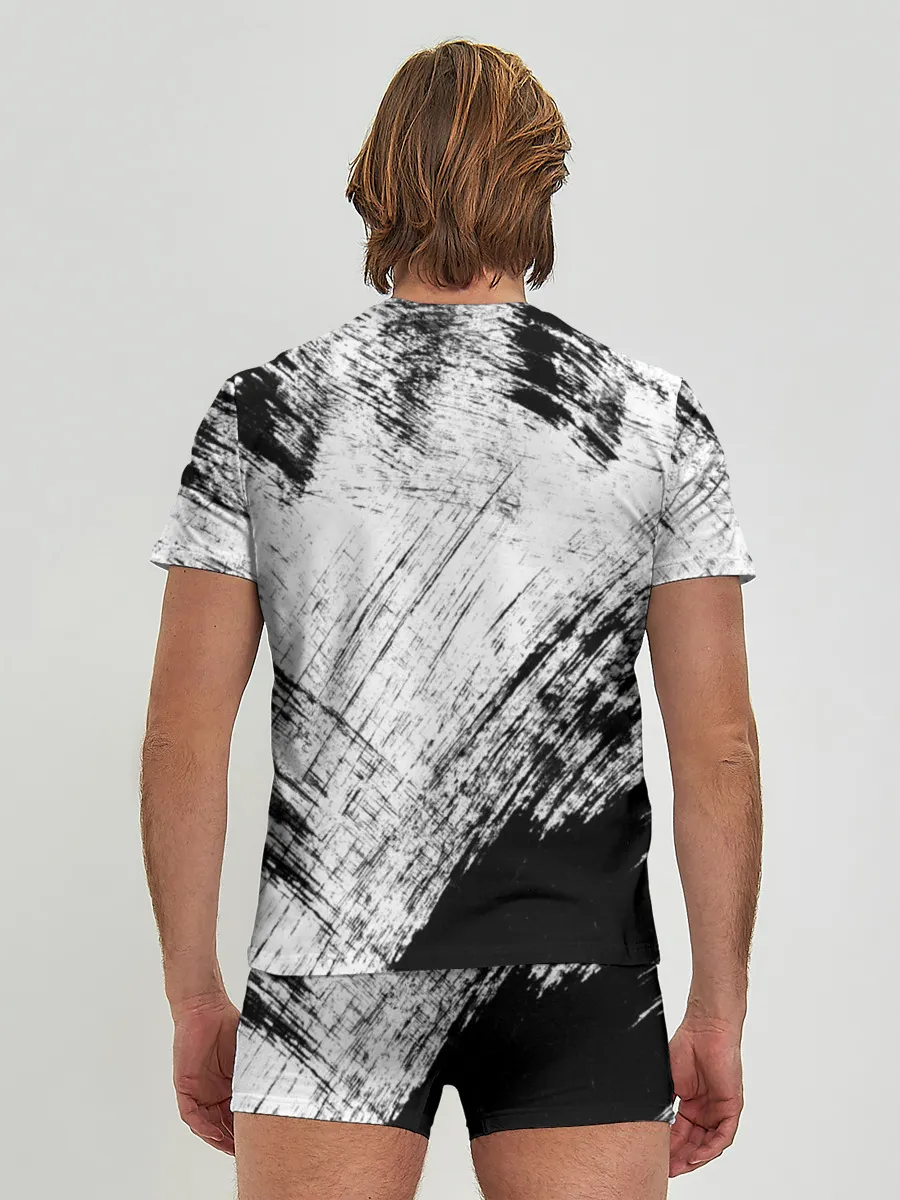 Мужские трусы с футболкой / Штриховка