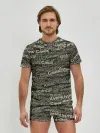 Мужские трусы с футболкой / Именной камуфляж. Александр