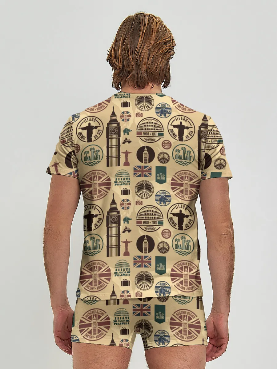 Мужские трусы с футболкой / Путешествие