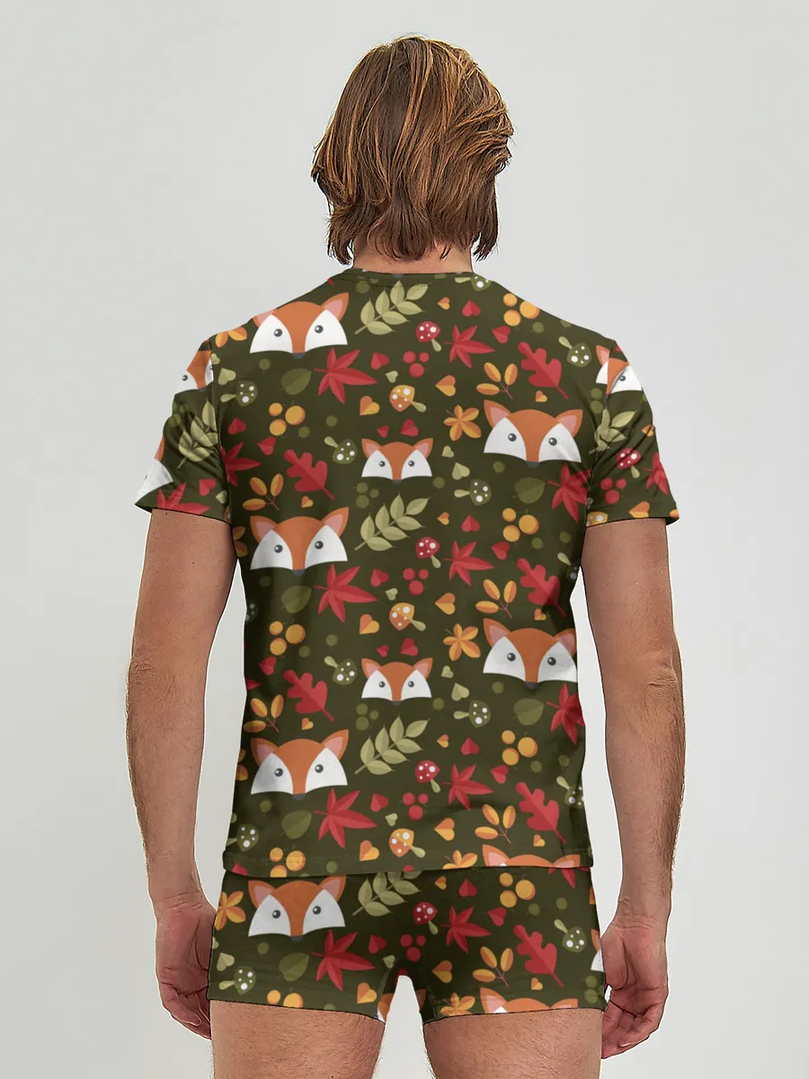 Мужские трусы с футболкой / Лисоньки в лесу