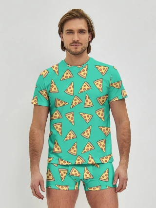Мужские трусы с футболкой / Pizza