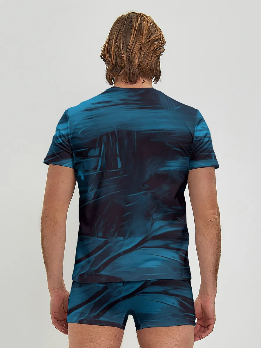 Мужские трусы с футболкой / Холодные краски