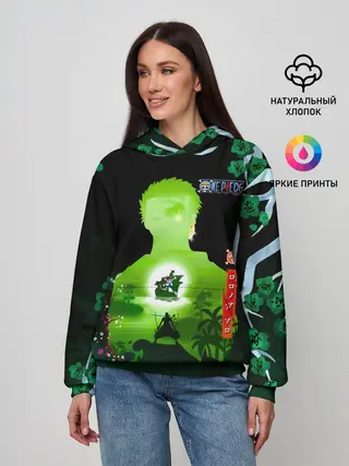 Женское худи / Зоро One Piece. Большой куш