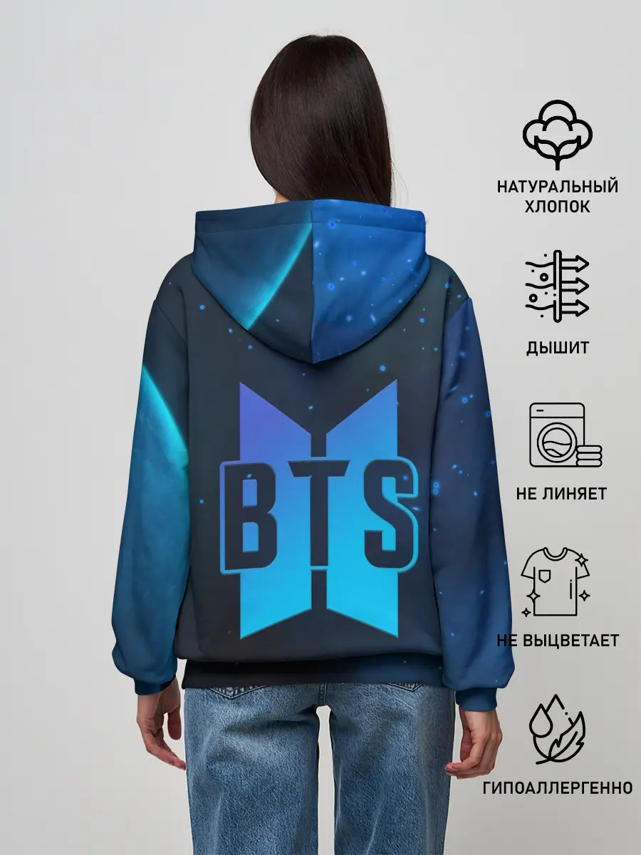 Женское худи / BTS | БТС | ЛОГО