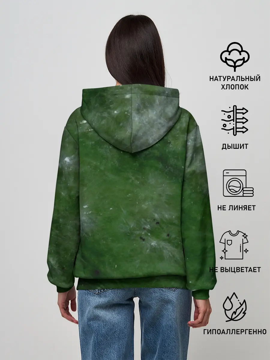 Женское худи / Точки На нефритовом Фоне