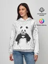 Женское худи / Панда Любовь Сердце Брызги