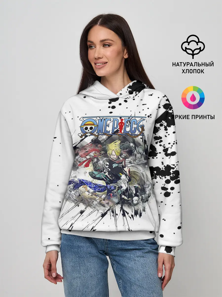 Женское худи / Винсмок Санджи One Piece