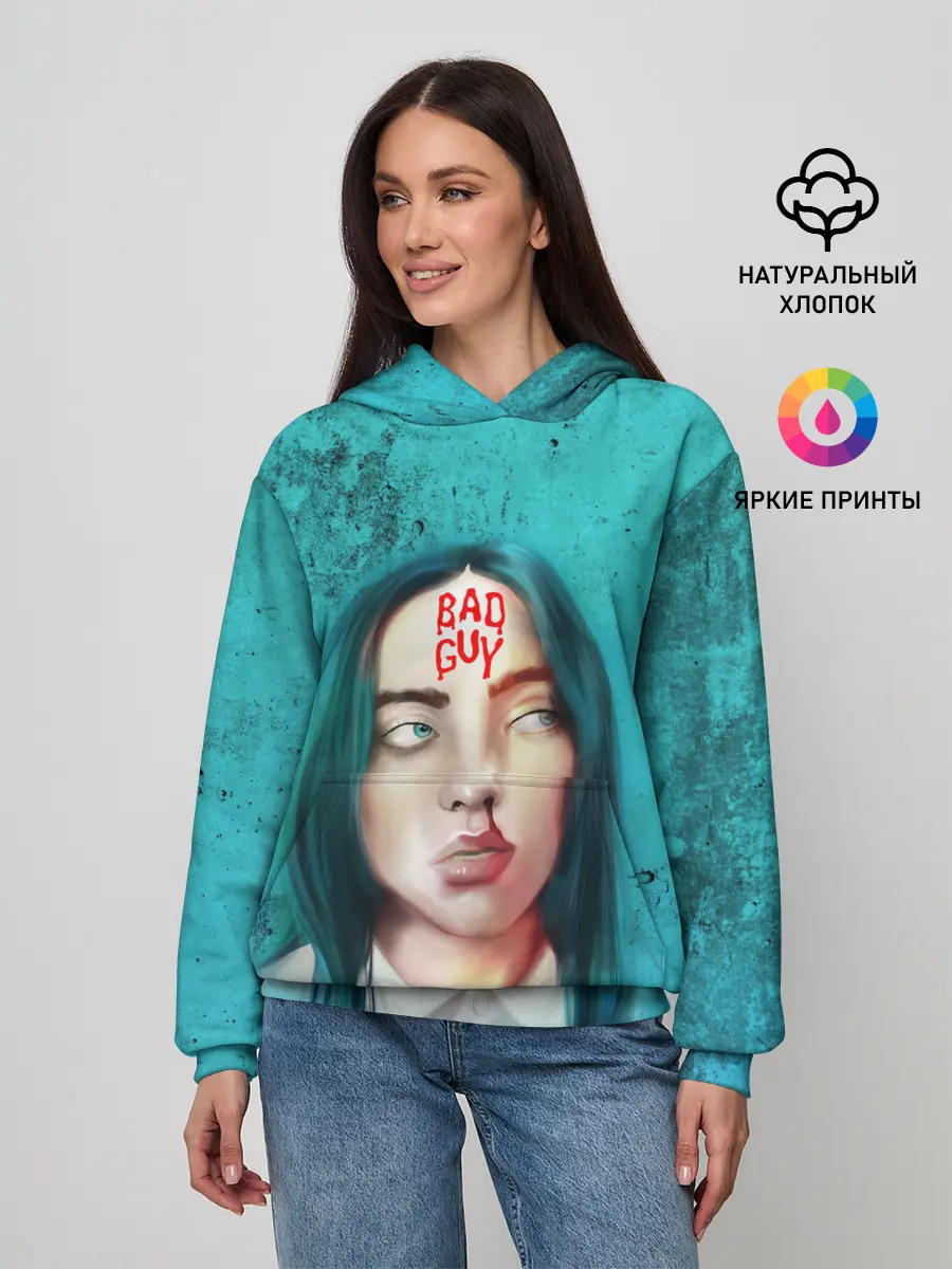 Женское худи / BAD GUY | BILLIE EILISH