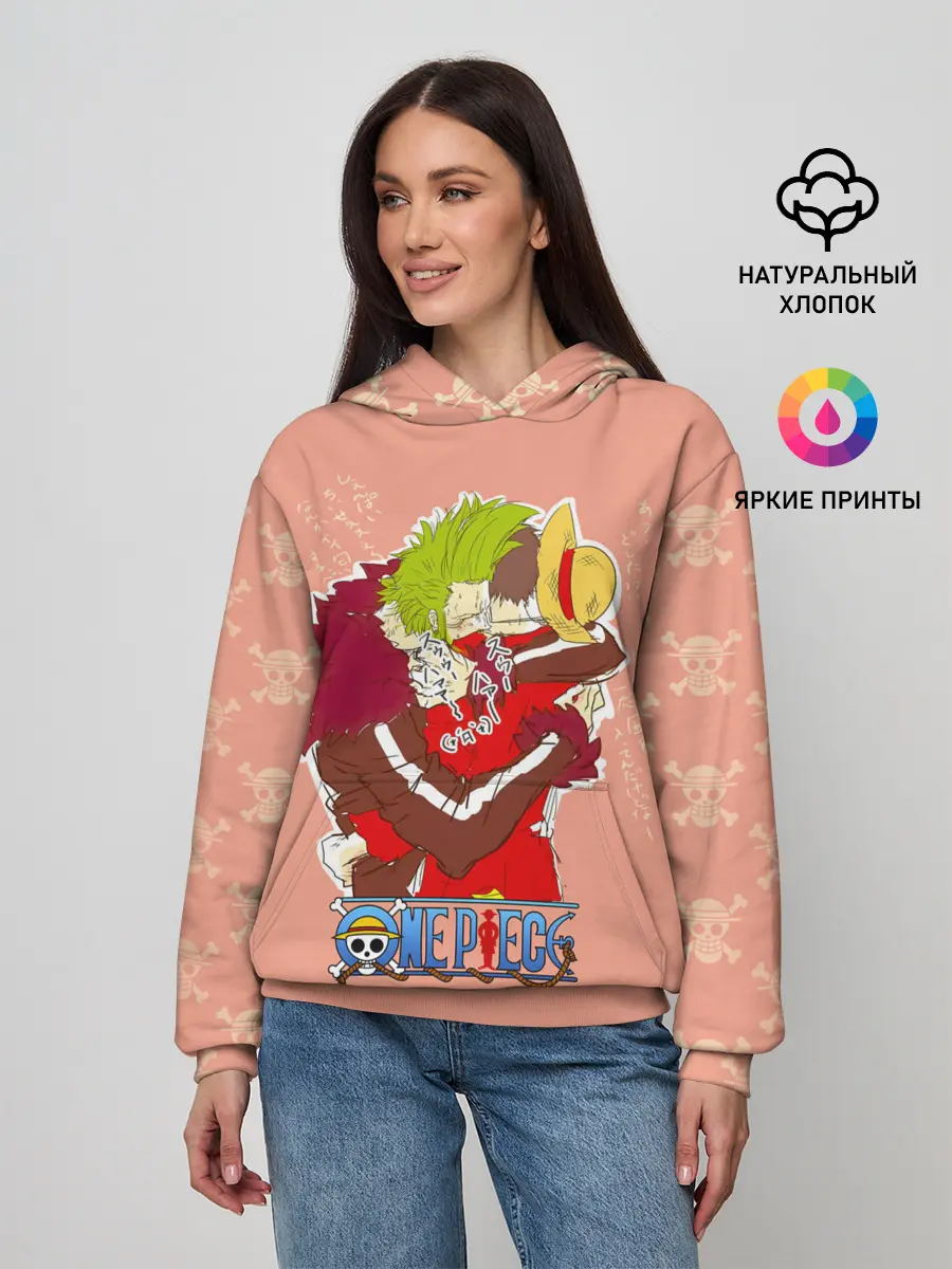 Женское худи / Бартоломео и Луффи One Piece