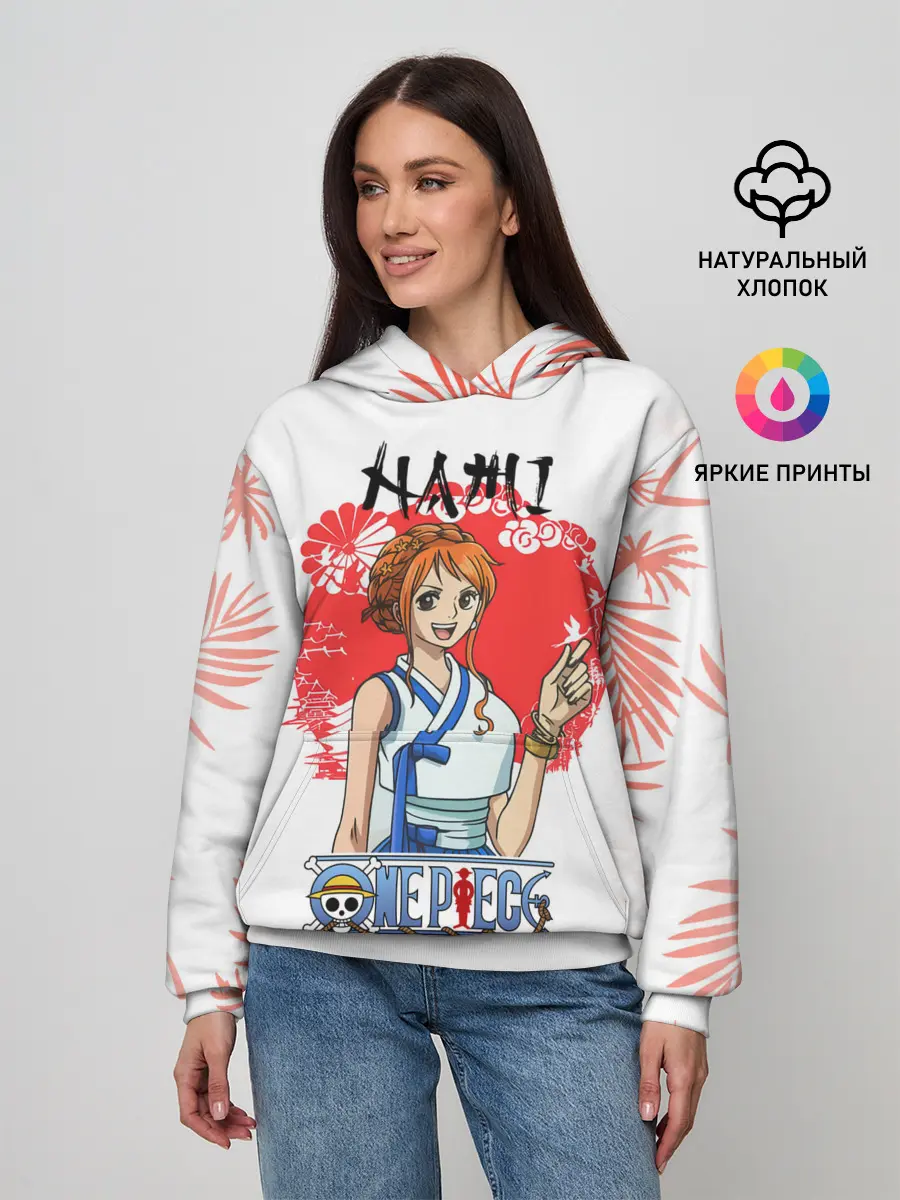 Женское худи / Нами One Piece. Большой куш