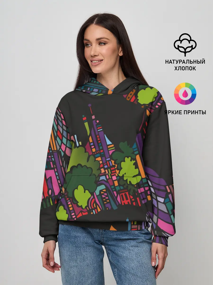 Женское худи / Ночные огни