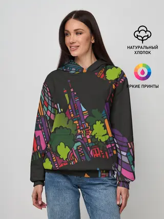 Женское худи / Ночные огни