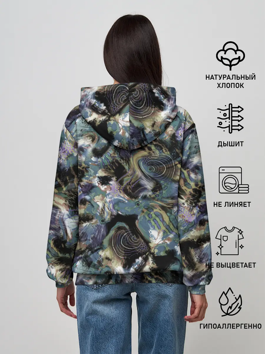 Женское худи / Узор для рыбака