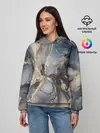 Женское худи / Fluid art ink mix