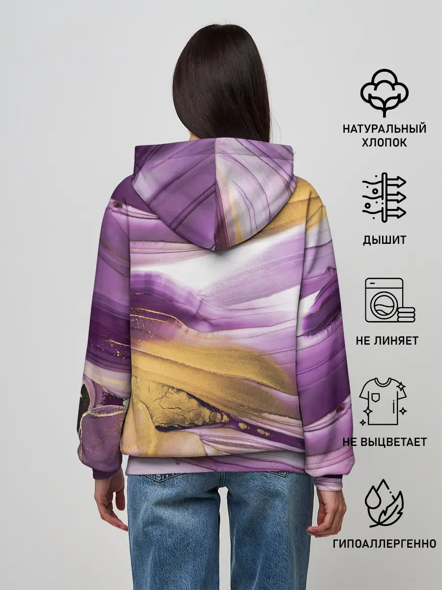 Женское худи / Наслоение красок