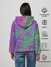 Женское худи / Неоновый абстрактный узор