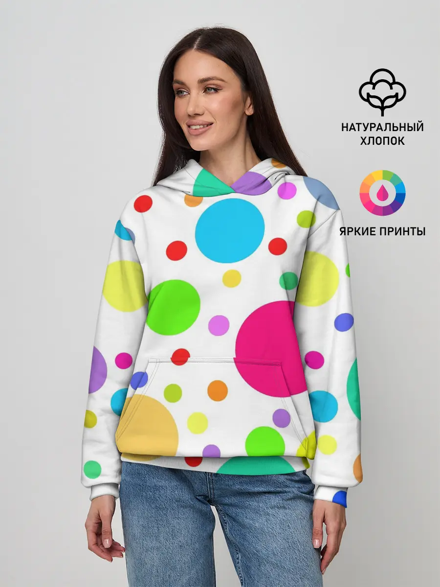 Женское худи / Polka dot