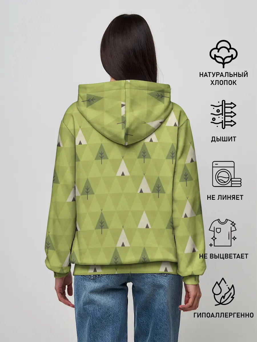 Женское худи / Лес | Текстура