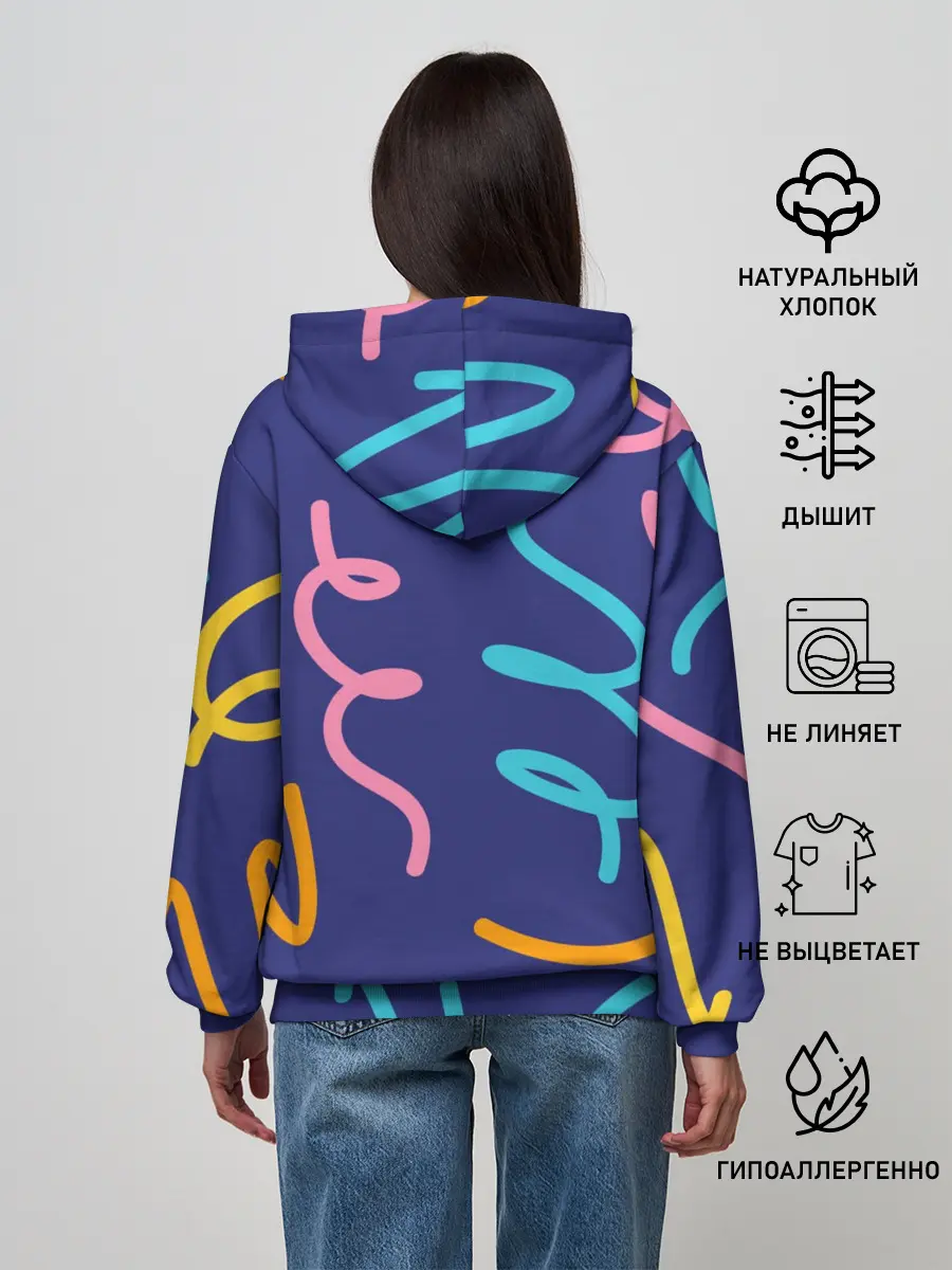 Женское худи / Одноцветная ячейка