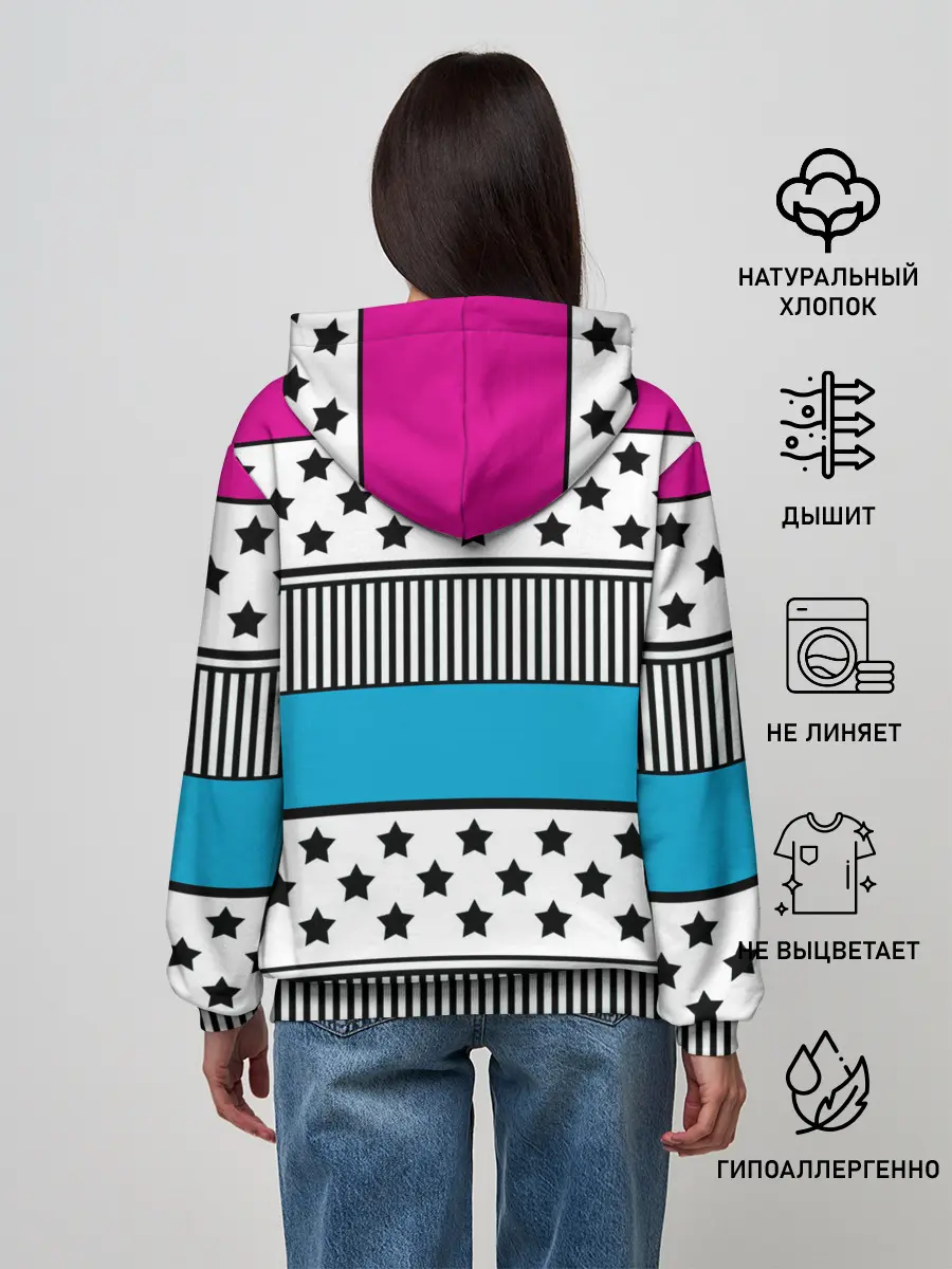 Женское худи / Молодежный современный узор