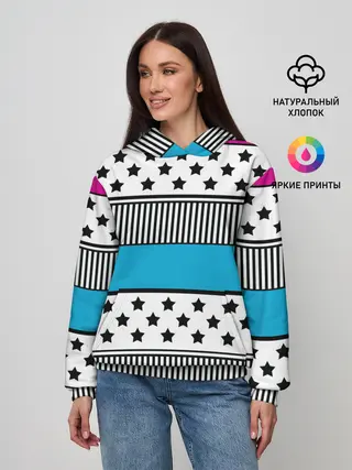 Женское худи / Молодежный современный узор