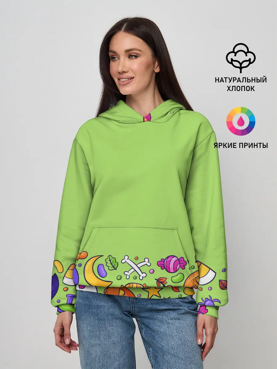 Женское худи / Halloween art