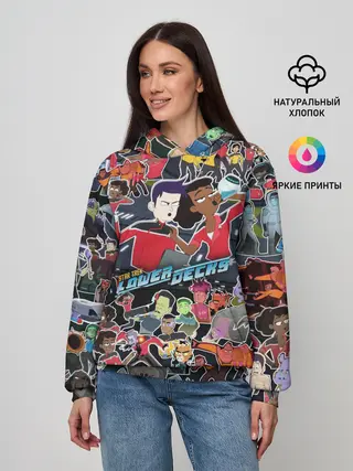 Женское худи / Нижние палубы стикерпак